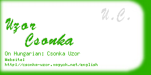 uzor csonka business card